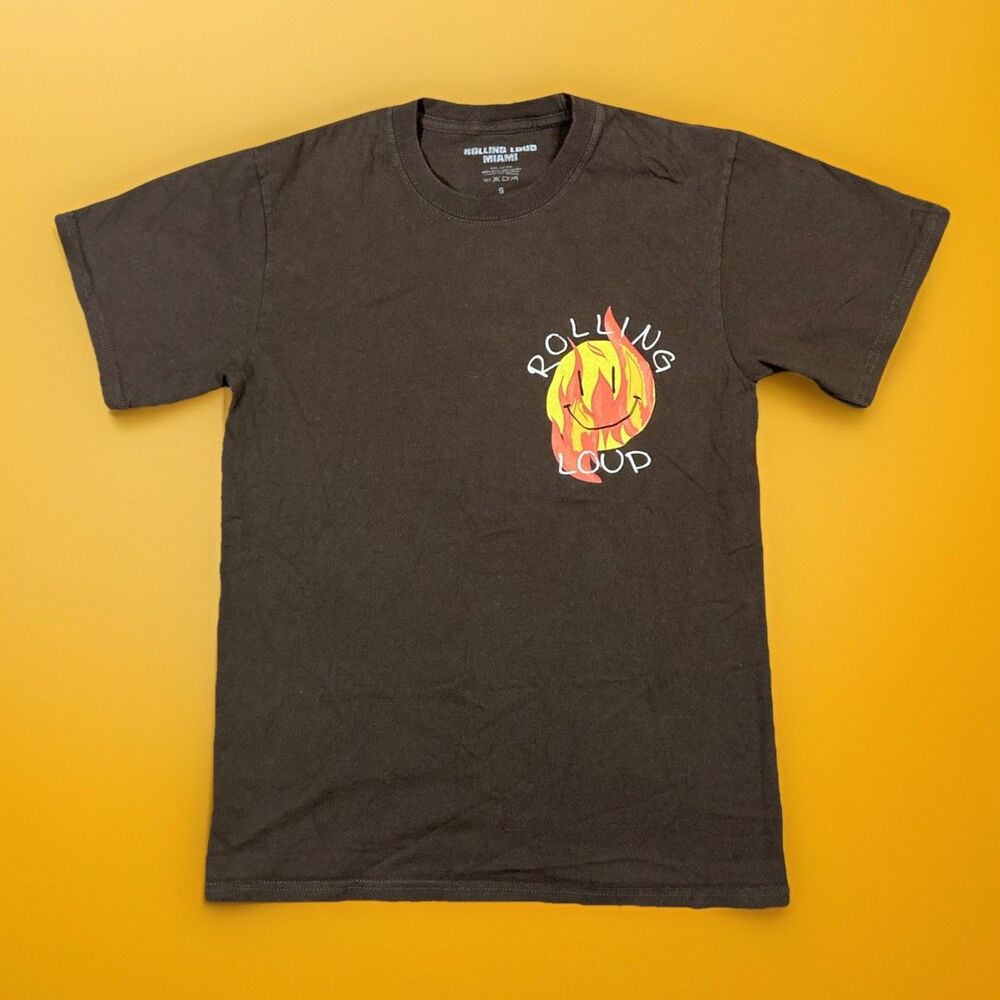 Rolling Loud Men's Happy At The Rage Miami 2021 Travis Scott Sz Small